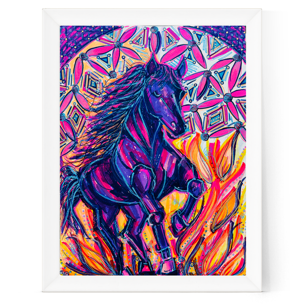 Fire Horse | Original Painting by Jacqueline Jasionowski