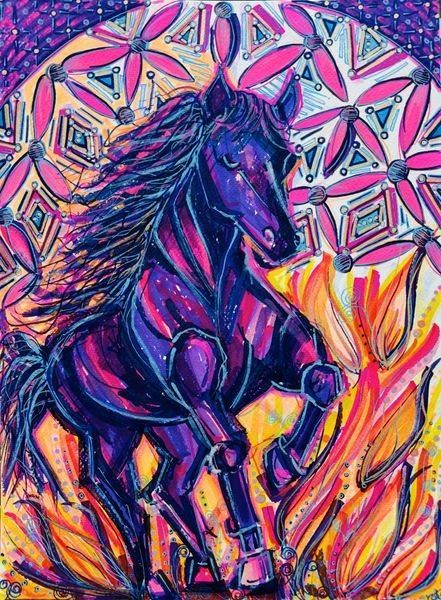 Fire Horse | Fine Art Prints By Jacqueline Jasionowski