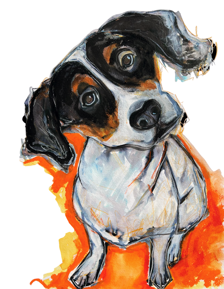 Art Dogs by JJ Fine Art Prints: The Beagle Mix