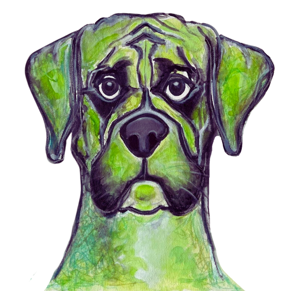 Art Dogs by JJ Fine Art Prints: The Boxer