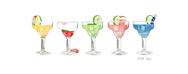 F Ive Fruit Margaritas Art | Mitch Hays Art