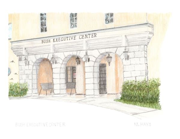 Bush Executive Center   Color Art | Mitch Hays Art
