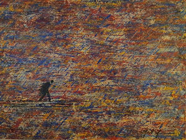 Beneath The Blue Rain Of Heartbreak     30 X40 Art | Blackbird Unlimited Art