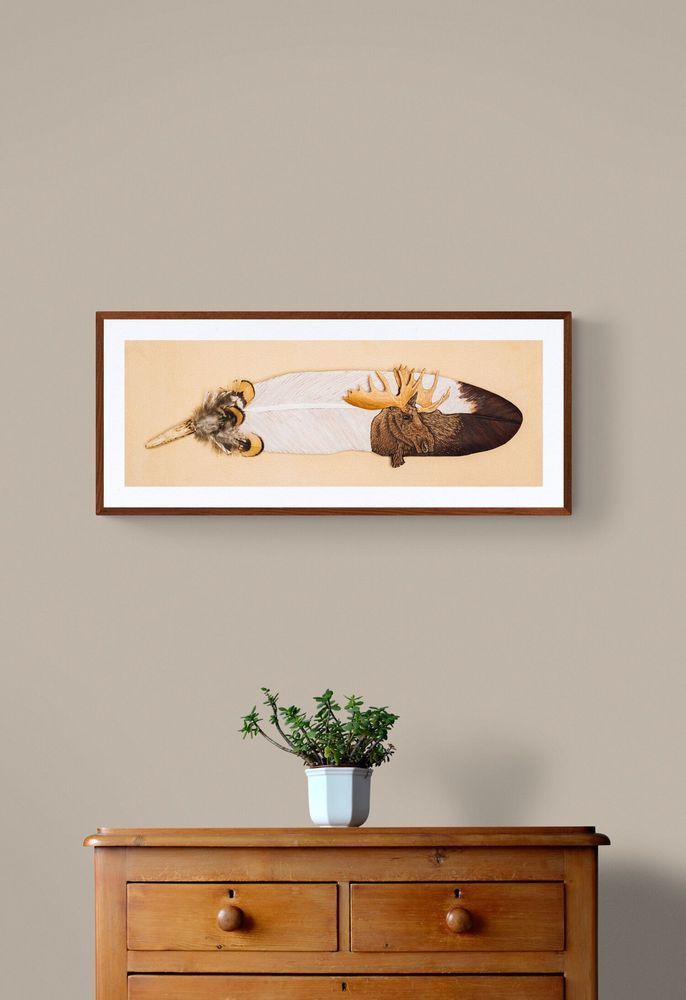 10 Of12 Print Plant On Wooden Drawers Art | Christopher Kearns Leather Art