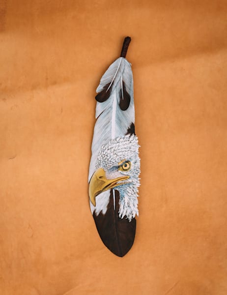 Bald Eagle #1   Tan Art | Christopher Kearns Leather Art