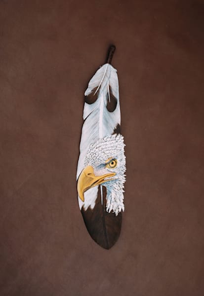 Bald Eagle #1   Brown Art | Christopher Kearns Leather Art