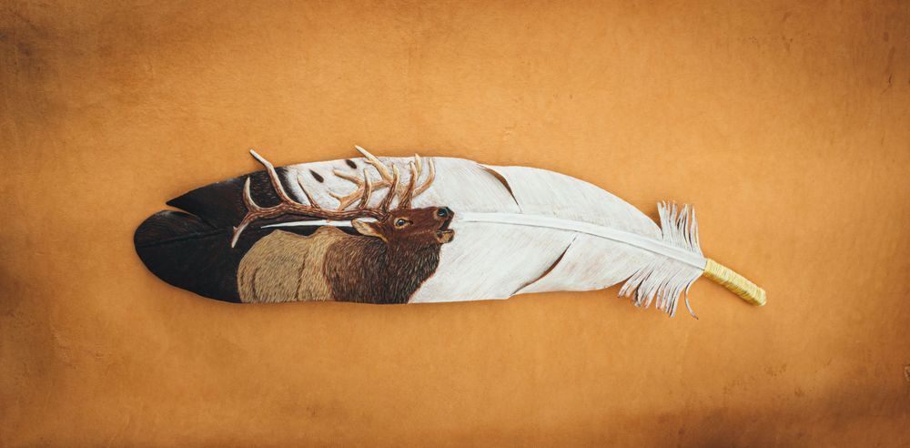 Sunrise Elk Art | Christopher Kearns Leather Art