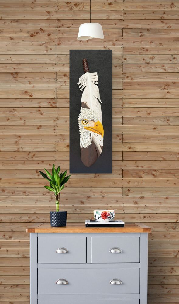 On Wings Like Eagles The Gray Wood Cabinet Art | Christopher Kearns Leather Art