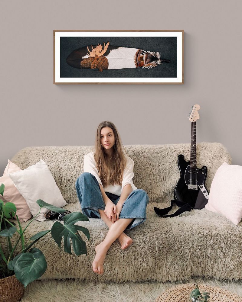 Looking Back Cosy Teenage Girl S Room Art | Christopher Kearns Leather Art