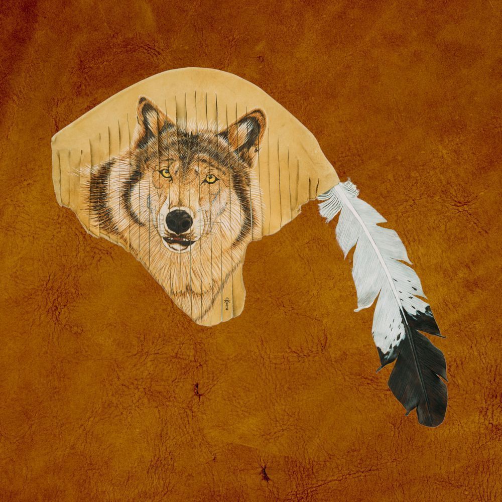 Brother Wolf   Rust Art | Christopher Kearns Leather Art
