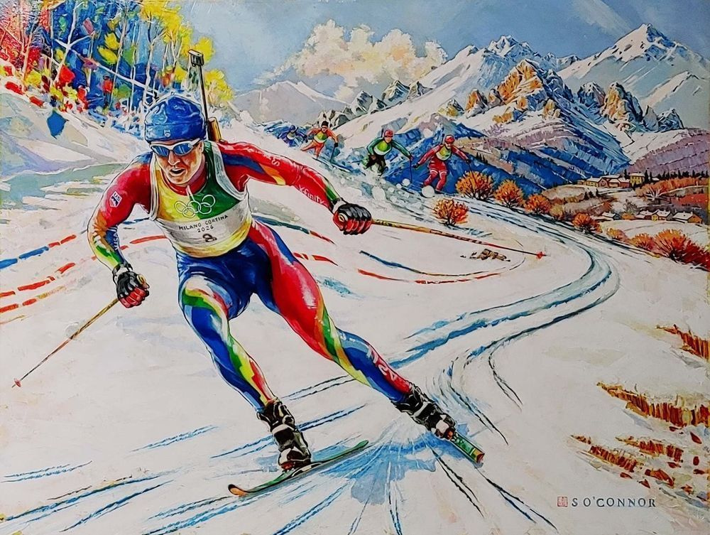 2026 Biathlon Art | SOS Illustration & Design