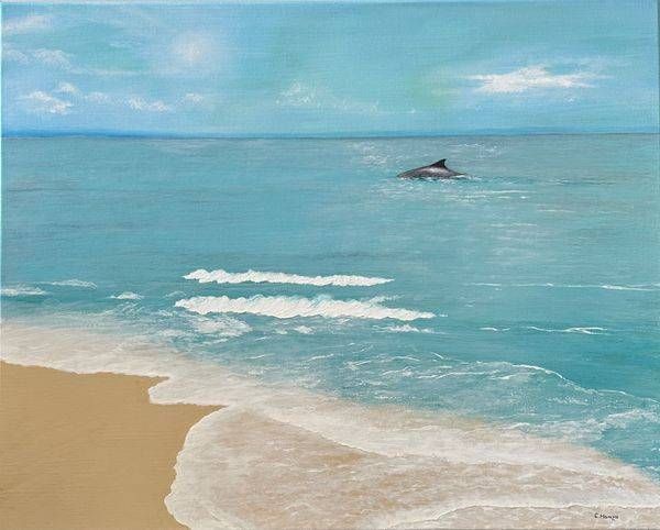 Seascape Serenity Original Ocean Painting | C. Hamza Art