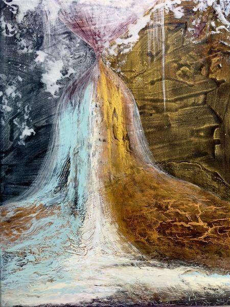 Boundless Time Original Abstract Painting | C. Hamza Fine Art