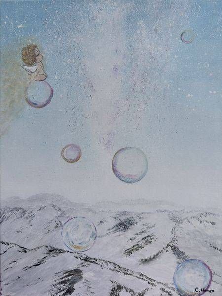 Winterscape Angel Fine Art Prints & Decor | C. Hamza