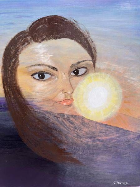 The Girl in the Sun Surreal Fine Art Prints & Decor | C. Hamza
