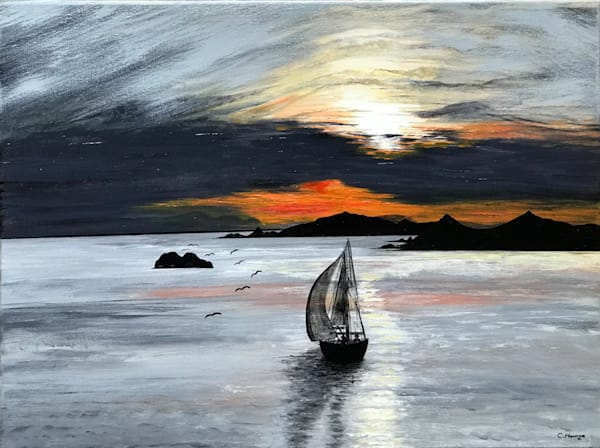 Sunset   Original Art | crishart.com