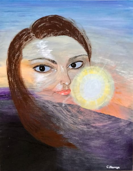 The Girl In The Sun   Original Art | crishart.com