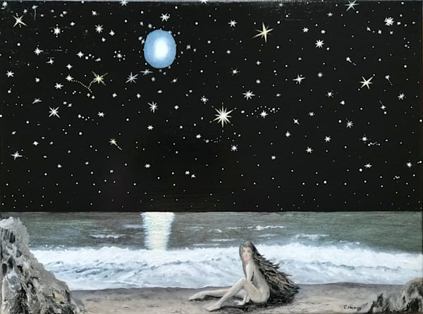 Goddess Of The Stars   Original Art | crishart.com