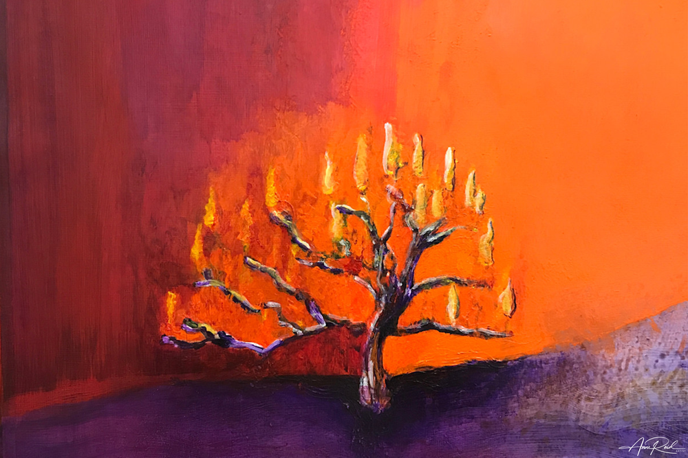 BURNING BUSH 3 - METAL PRINT - ANNE REID ARTIST