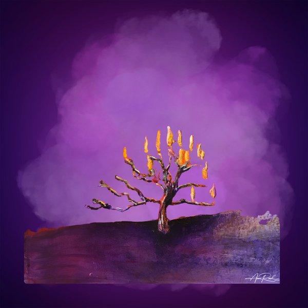 Burning Bush 6 - Digital Art Print - Anne Reid Artist