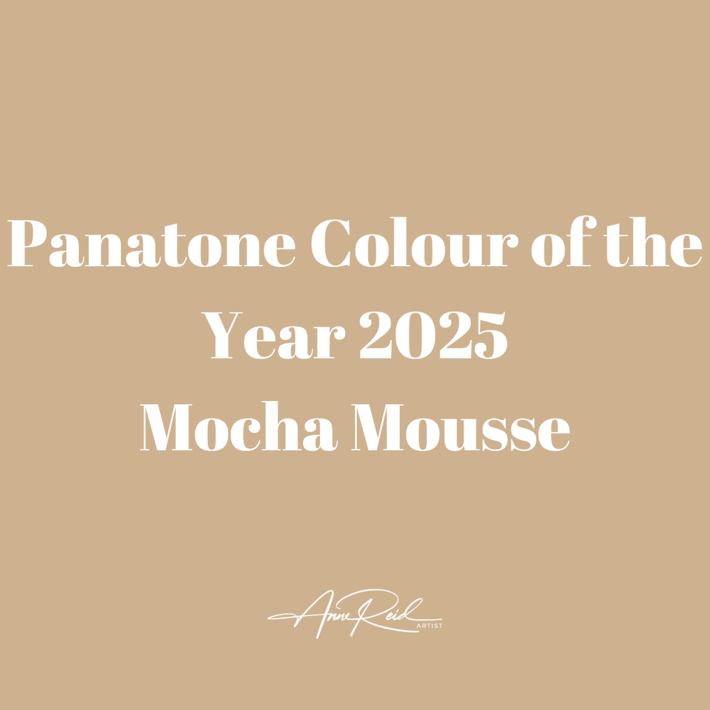 Panatone Colour Of The Year 2025 Mocha Mousse 12 Art | Anne Reid Artist