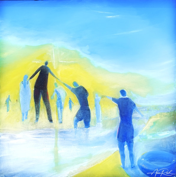 A River Runs Through It 2 - Abstract Prophetic Fine Art Print | Anne Reid Artist | Canada