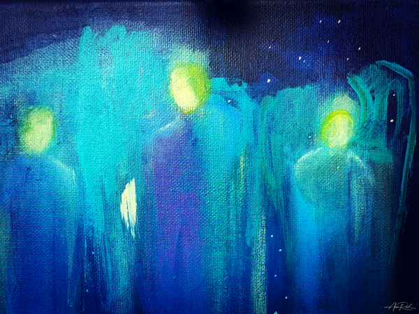 Angels 4 - Abstract Prophetic Fine Art Print | Anne Reid Artist | Canada