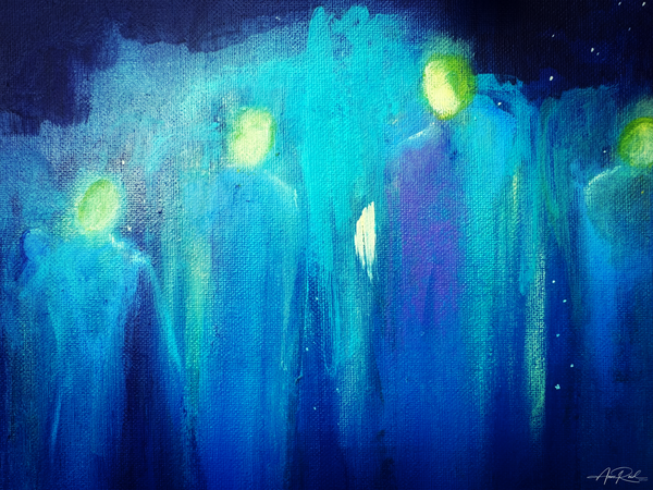 Angels 5 - Abstract Prophetic Fine Art Print | Anne Reid Artist | Canada