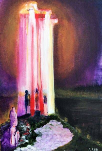 Golgotha - Abstract Prophetic Fine Art Print | Anne Reid Artist | Canada