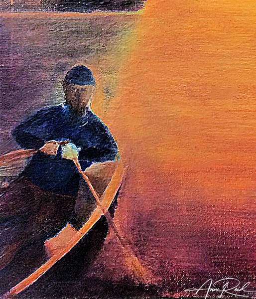 Going Fishing 4 - Abstract Prophetic Fine Art Print | Anne Reid Artist | Canada