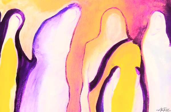 Great Cloud of Witnesses 2 - Abstract Prophetic Fine Art Print | Anne Reid Artist | Canada