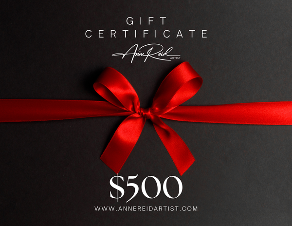 Anne Reid Artist $500 Gift Cards – Abstract Art Gifts Online - Canada