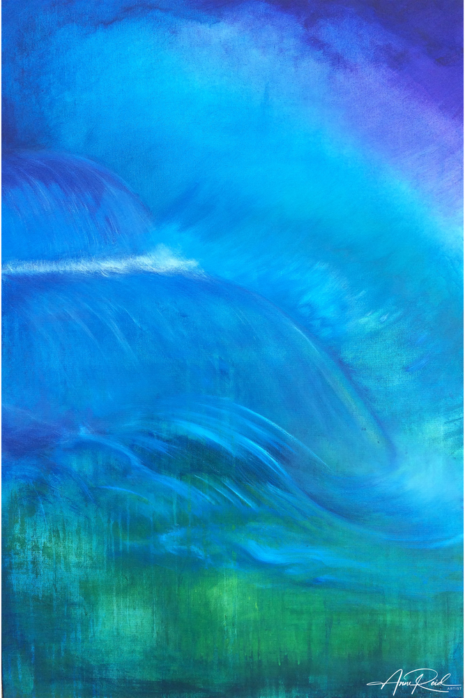 Deluge - Abstract Prophetic Fine Art Print | Anne Reid Artist | Canada