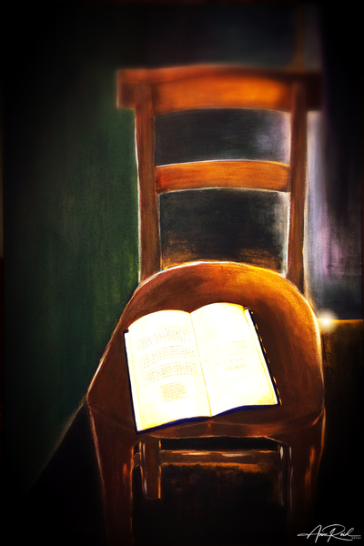 Evan Roberts Sat Here, print - Abstract Prophetic Fine Art Print | Anne Reid Artist | Canada