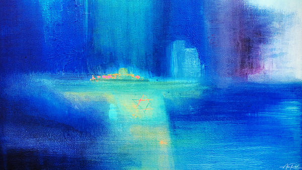 Jerusalem 3 - Abstract Prophetic Fine Art Print | Anne Reid Artist | Canada