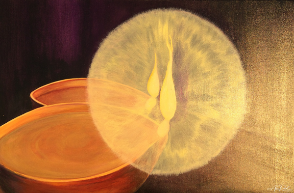 Oil Lamps - Abstract Prophetic Fine Art Print | Anne Reid Artist | Canada
