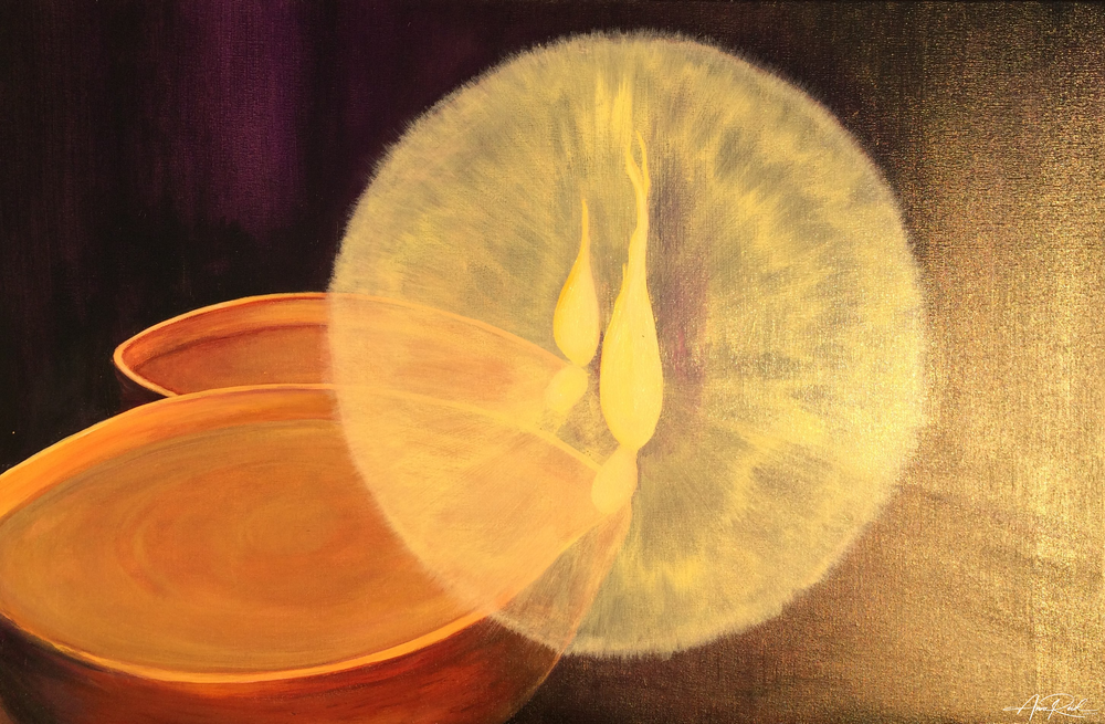 Oil Lamps - Abstract Prophetic Fine Art Print | Anne Reid Artist | Canada
