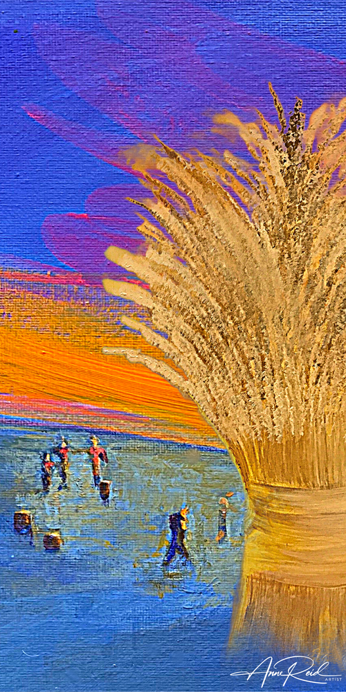 Ruth Harvest 5 - Abstract Prophetic Fine Art Print | Anne Reid Artist | Canada