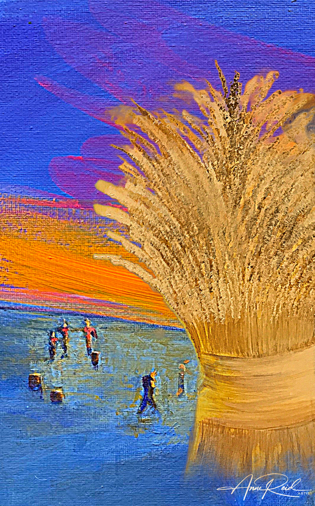 Ruth Harvest 4 - Abstract Prophetic Fine Art Print | Anne Reid Artist | Canada