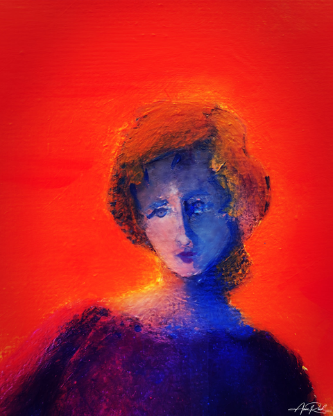 "Ruth 555" Fine Art Print – Abstract Covenant Narrative in Vivid Colour by Anne Reid Artist - Canada