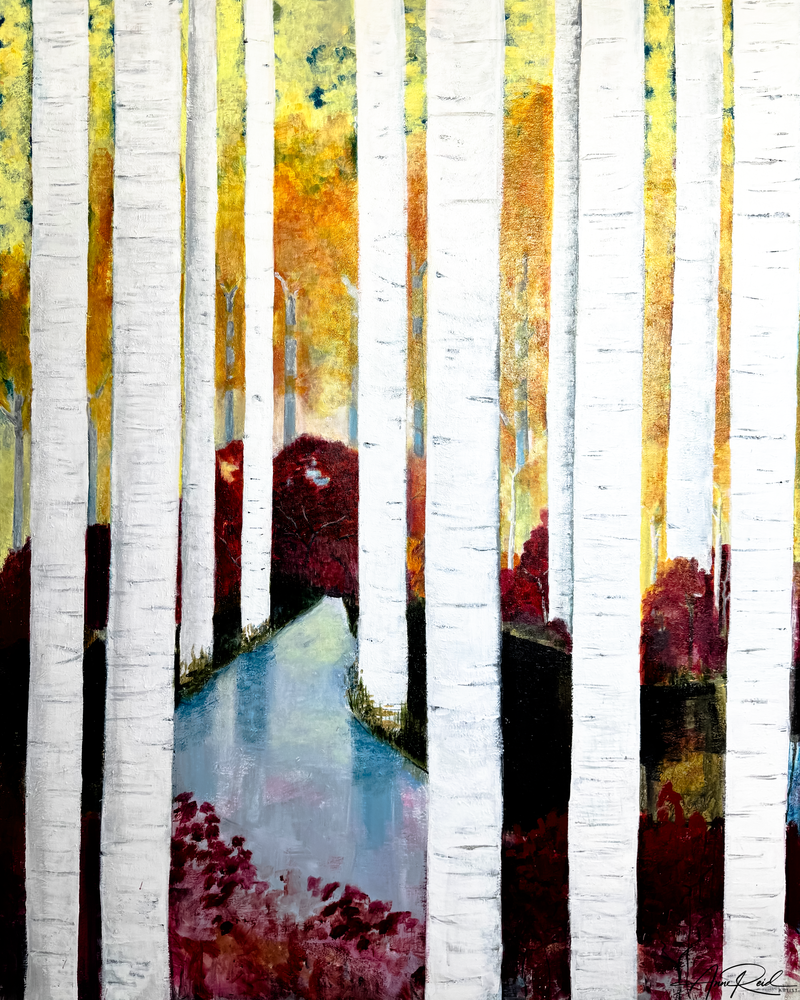 Yellow Wood - Abstract Fine Art Print | Anne Reid Artist | Canada