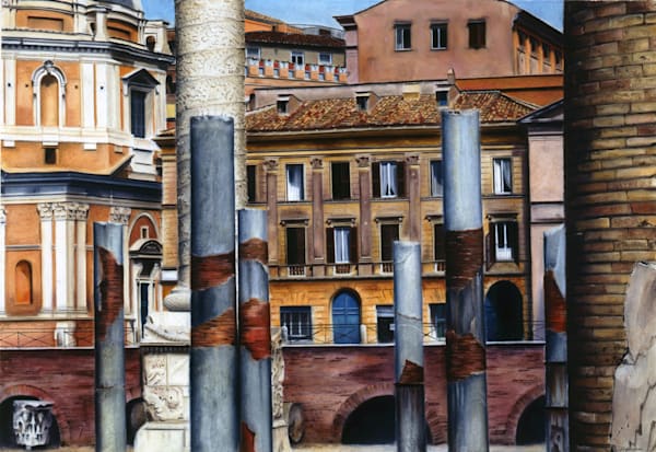 Roman Forum Iii Horizontal Sea Of Columns Art | Elisabetta Franchini Studio